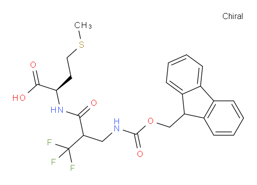 (2R)-2-{2-[({[(9H-fluoren-9-yl)methoxy]carbonyl}amino)methyl]-3,3,3-trifluoropropanamido}-4-(methylsulfanyl)butanoic acid