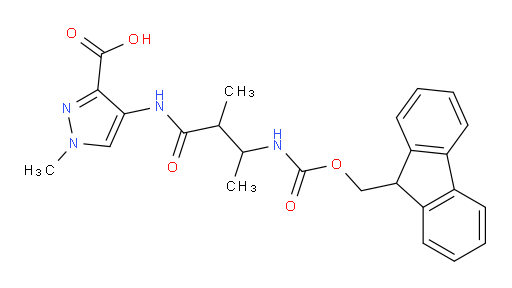 4-[3-({[(9H-fluoren-9-yl)methoxy]carbonyl}amino)-2-methylbutanamido]-1-methyl-1H-pyrazole-3-carboxylic acid