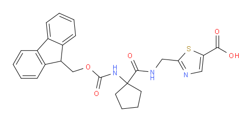 2-({[1-({[(9H-fluoren-9-yl)methoxy]carbonyl}amino)cyclopentyl]formamido}methyl)-1,3-thiazole-5-carboxylic acid