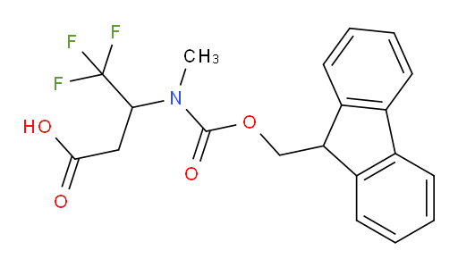 3-({[(9H-fluoren-9-yl)methoxy]carbonyl}(methyl)amino)-4,4,4-trifluorobutanoic acid