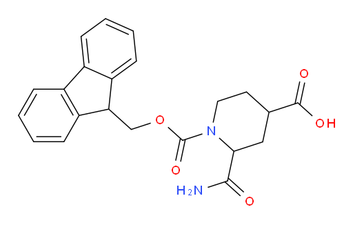 2-carbamoyl-1-{[(9H-fluoren-9-yl)methoxy]carbonyl}piperidine-4-carboxylic acid