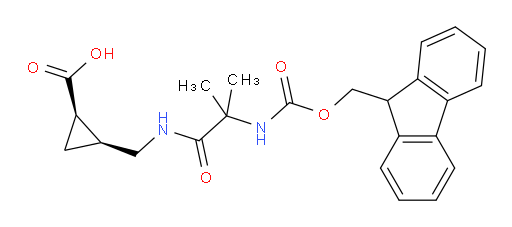 rac-(1R,2S)-2-{[2-({[(9H-fluoren-9-yl)methoxy]carbonyl}amino)-2-methylpropanamido]methyl}cyclopropane-1-carboxylic acid