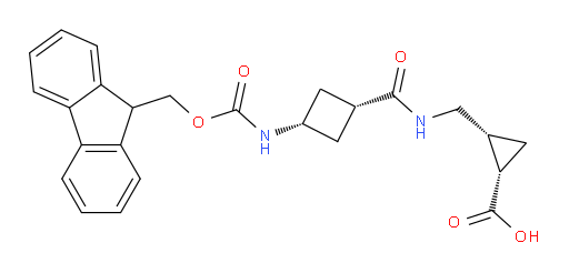 (1RS&,2SR&)-2-({[(1rs,3rs)-3-({[(9H-fluoren-9-yl)methoxy]carbonyl}amino)cyclobutyl]formamido}methyl)cyclopropane-1-carboxylic acid