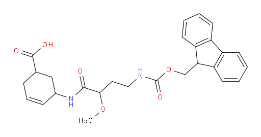 5-[4-({[(9H-fluoren-9-yl)methoxy]carbonyl}amino)-2-methoxybutanamido]cyclohex-3-ene-1-carboxylic acid