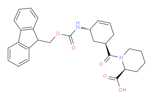 (2S)-1-[(1RS,5SR)-5-({[(9H-fluoren-9-yl)methoxy]carbonyl}amino)cyclohex-3-ene-1-carbonyl]piperidine-2-carboxylic acid