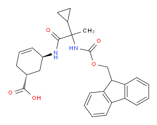 rac-(1R,5S)-5-[2-cyclopropyl-2-({[(9H-fluoren-9-yl)methoxy]carbonyl}amino)propanamido]cyclohex-3-ene-1-carboxylic acid