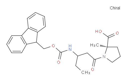 (2R)-1-[3-({[(9H-fluoren-9-yl)methoxy]carbonyl}amino)pentanoyl]-2-methylpyrrolidine-2-carboxylic acid