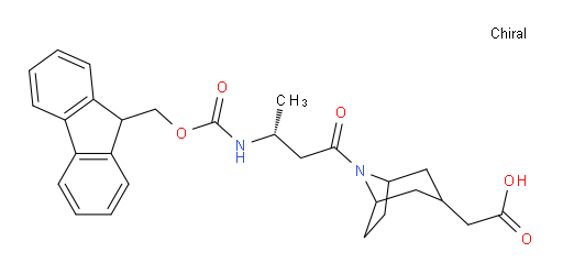 2-{8-[(3R)-3-({[(9H-fluoren-9-yl)methoxy]carbonyl}amino)butanoyl]-8-azabicyclo[3.2.1]octan-3-yl}acetic acid