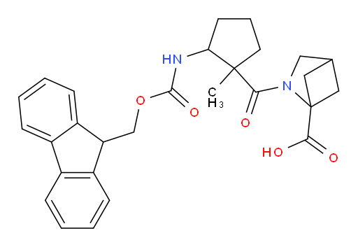 2-[2-({[(9H-fluoren-9-yl)methoxy]carbonyl}amino)-1-methylcyclopentanecarbonyl]-2-azabicyclo[2.1.1]hexane-1-carboxylic acid