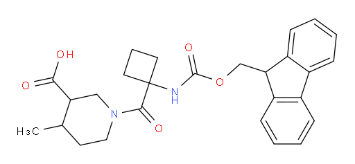 1-[1-({[(9H-fluoren-9-yl)methoxy]carbonyl}amino)cyclobutanecarbonyl]-4-methylpiperidine-3-carboxylic acid