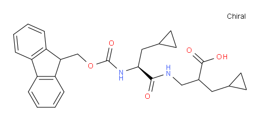 3-[(2S)-3-cyclopropyl-2-({[(9H-fluoren-9-yl)methoxy]carbonyl}amino)propanamido]-2-(cyclopropylmethyl)propanoic acid