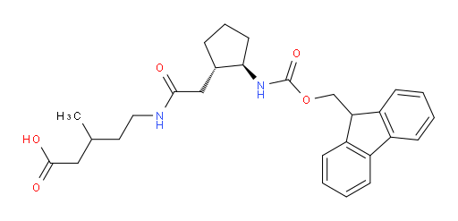 rac-5-{2-[(1R,2S)-2-({[(9H-fluoren-9-yl)methoxy]carbonyl}amino)cyclopentyl]acetamido}-3-methylpentanoic acid