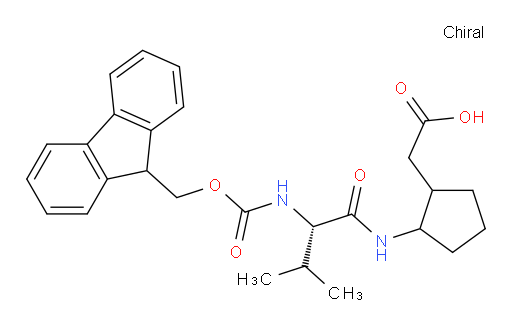 2-{2-[(2S)-2-({[(9H-fluoren-9-yl)methoxy]carbonyl}amino)-3-methylbutanamido]cyclopentyl}acetic acid