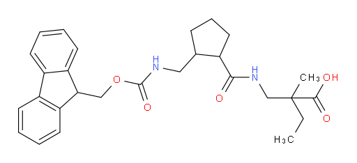 2-[({2-[({[(9H-fluoren-9-yl)methoxy]carbonyl}amino)methyl]cyclopentyl}formamido)methyl]-2-methylbutanoic acid