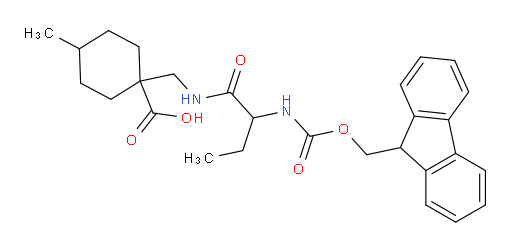 1-{[2-({[(9H-fluoren-9-yl)methoxy]carbonyl}amino)butanamido]methyl}-4-methylcyclohexane-1-carboxylic acid