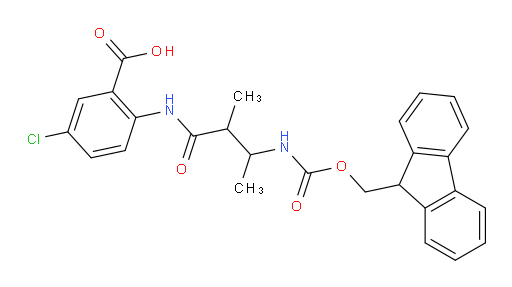 5-chloro-2-[3-({[(9H-fluoren-9-yl)methoxy]carbonyl}amino)-2-methylbutanamido]benzoic acid