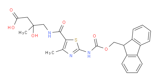 4-{[2-({[(9H-fluoren-9-yl)methoxy]carbonyl}amino)-4-methyl-1,3-thiazol-5-yl]formamido}-3-hydroxy-3-methylbutanoic acid