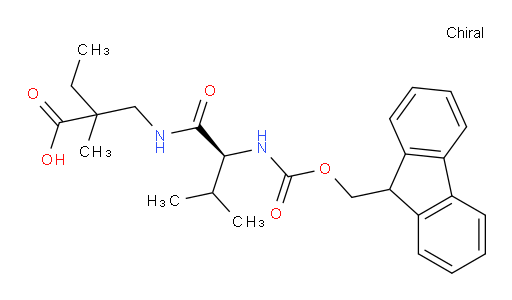 2-{[(2S)-2-({[(9H-fluoren-9-yl)methoxy]carbonyl}amino)-3-methylbutanamido]methyl}-2-methylbutanoic acid