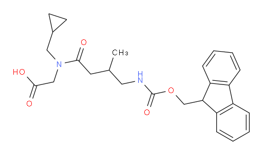 2-[N-(cyclopropylmethyl)-4-({[(9H-fluoren-9-yl)methoxy]carbonyl}amino)-3-methylbutanamido]acetic acid
