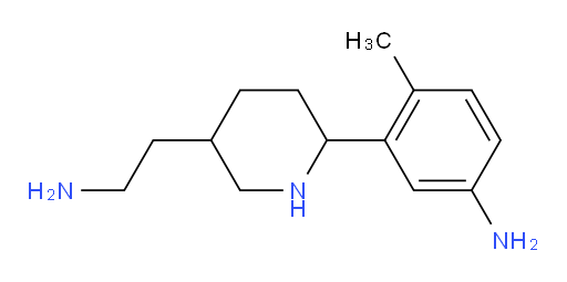 3-[5-(2-aminoethyl)piperidin-2-yl]-4-methylaniline