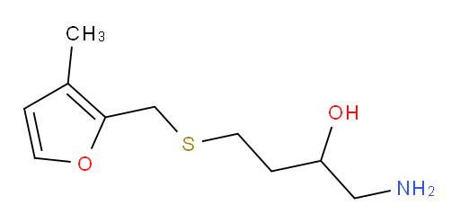 1-amino-4-{[(3-methylfuran-2-yl)methyl]sulfanyl}butan-2-ol