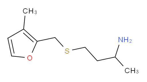 4-{[(3-methylfuran-2-yl)methyl]sulfanyl}butan-2-amine