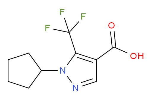 1-cyclopentyl-5-(trifluoromethyl)-1H-pyrazole-4-carboxylic acid