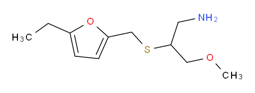2-{[(5-ethylfuran-2-yl)methyl]sulfanyl}-3-methoxypropan-1-amine