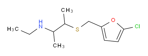 (3-{[(5-chlorofuran-2-yl)methyl]sulfanyl}butan-2-yl)(ethyl)amine
