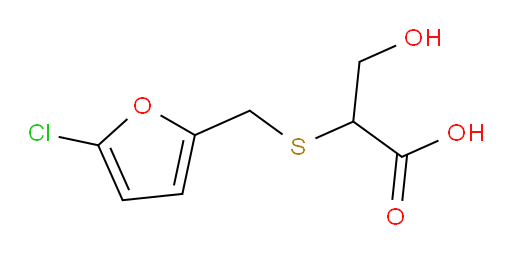 2-{[(5-chlorofuran-2-yl)methyl]sulfanyl}-3-hydroxypropanoic acid
