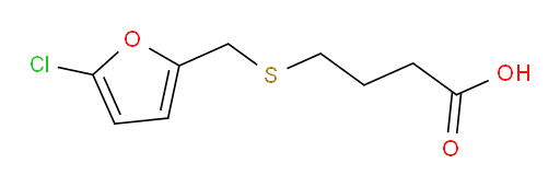 4-{[(5-chlorofuran-2-yl)methyl]sulfanyl}butanoic acid