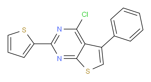 4-chloro-5-phenyl-2-(thiophen-2-yl)thieno[2,3-d]pyrimidine