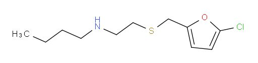 butyl(2-{[(5-chlorofuran-2-yl)methyl]sulfanyl}ethyl)amine