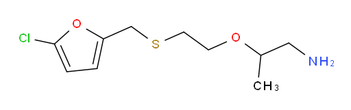 2-(2-{[(5-chlorofuran-2-yl)methyl]sulfanyl}ethoxy)propan-1-amine