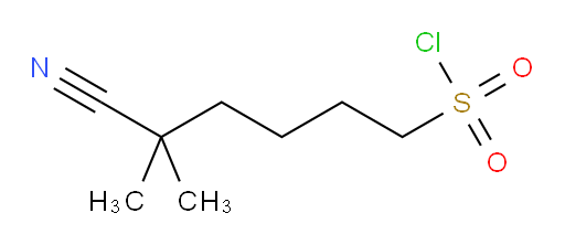 5-cyano-5,5-dimethylpentane-1-sulfonyl chloride