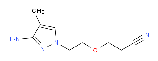 3-[2-(3-amino-4-methyl-1H-pyrazol-1-yl)ethoxy]propanenitrile