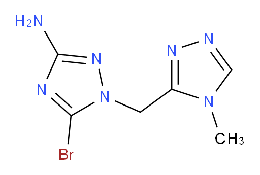 5-bromo-1-[(4-methyl-4H-1,2,4-triazol-3-yl)methyl]-1H-1,2,4-triazol-3-amine