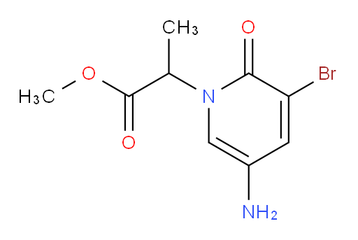 methyl 2-(5-amino-3-bromo-2-oxo-1,2-dihydropyridin-1-yl)propanoate