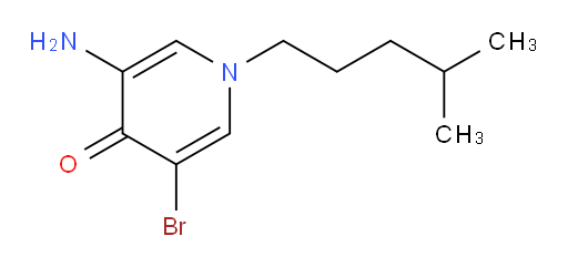 3-amino-5-bromo-1-(4-methylpentyl)-1,4-dihydropyridin-4-one