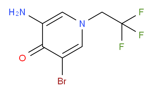 3-amino-5-bromo-1-(2,2,2-trifluoroethyl)-1,4-dihydropyridin-4-one