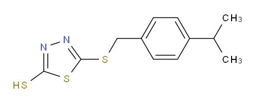 5-({[4-(propan-2-yl)phenyl]methyl}sulfanyl)-1,3,4-thiadiazole-2-thiol