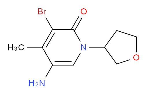 5-amino-3-bromo-4-methyl-1-(oxolan-3-yl)-1,2-dihydropyridin-2-one
