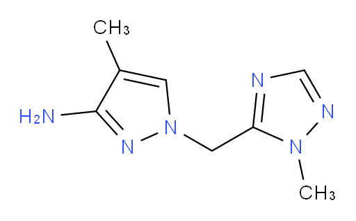 4-methyl-1-[(1-methyl-1H-1,2,4-triazol-5-yl)methyl]-1H-pyrazol-3-amine