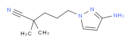 5-(3-amino-1H-pyrazol-1-yl)-2,2-dimethylpentanenitrile