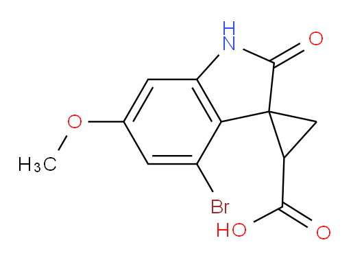 4'-bromo-6'-methoxy-2'-oxo-1',2'-dihydrospiro[cyclopropane-1,3'-indole]-2-carboxylic acid