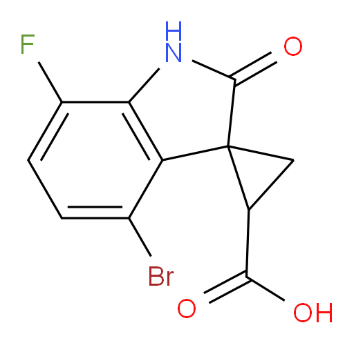 4'-bromo-7'-fluoro-2'-oxo-1',2'-dihydrospiro[cyclopropane-1,3'-indole]-3-carboxylic acid