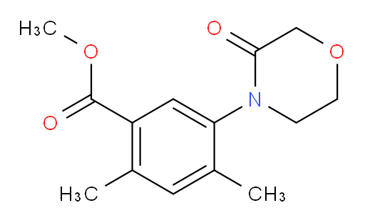 methyl 2,4-dimethyl-5-(3-oxomorpholin-4-yl)benzoate