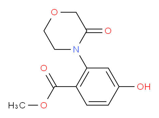 methyl 4-hydroxy-2-(3-oxomorpholin-4-yl)benzoate
