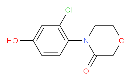 4-(2-chloro-4-hydroxyphenyl)morpholin-3-one