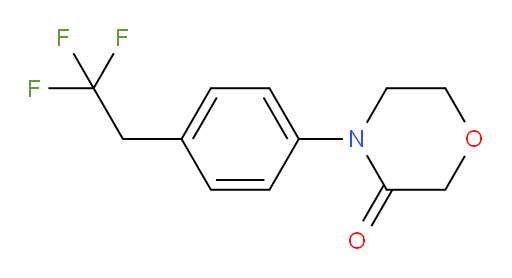 4-[4-(2,2,2-trifluoroethyl)phenyl]morpholin-3-one